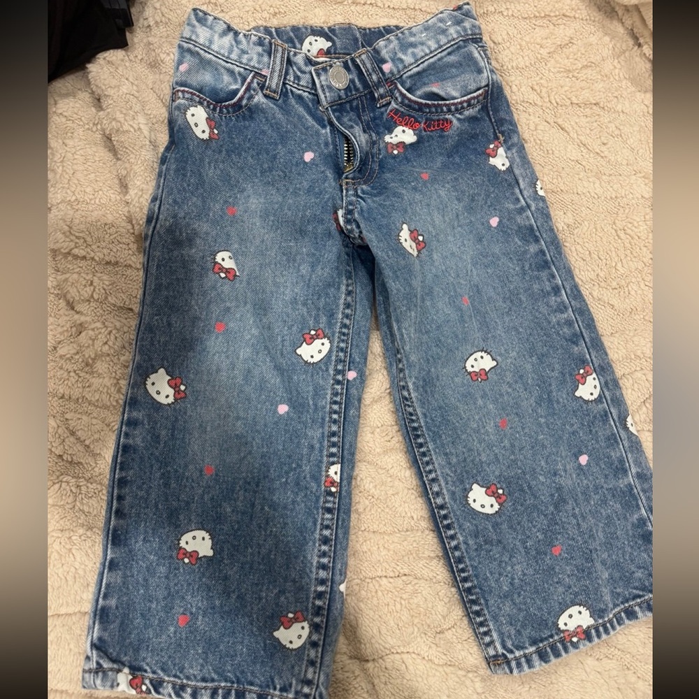 H&M Blue Denim Jeans with Character Detail